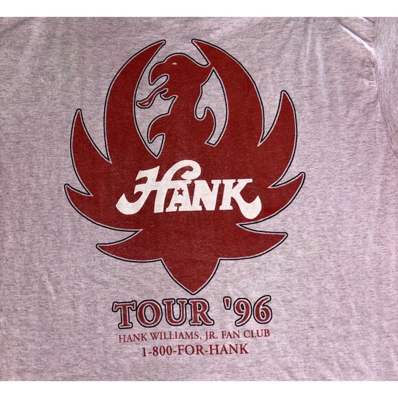 Vintage Hank Williams Jr. Wham Bam Tour 1996 Shirt 2XL Single Stitch - Picture 3 of 5